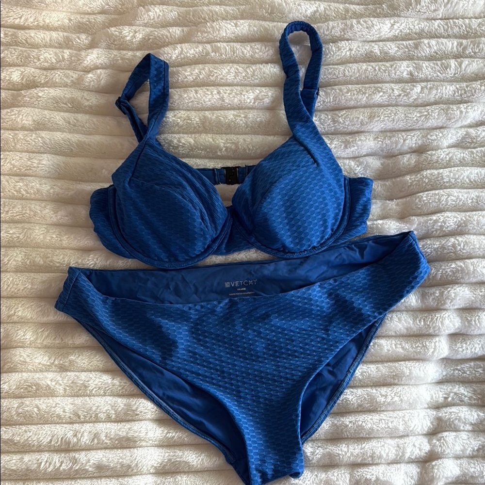 Vetchy Women's Blue Bikini Set (XXL/US 12)